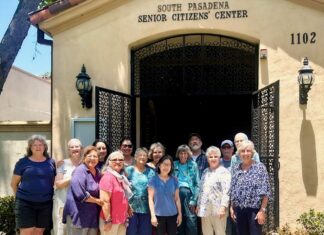 PHOTO: provided by South Pasadena Senior Center | The artists at the South Pasadena Senior Center who will be exhibiting their watercolors at SPARC Gallery in the Fremont Centre Theatre building in South Pasadena.