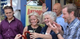 PHOTO: Alisa Hayashida | The South Pasadenan | Peggy Hodgson celebrates Hodgson's Antiques 52 years in business.