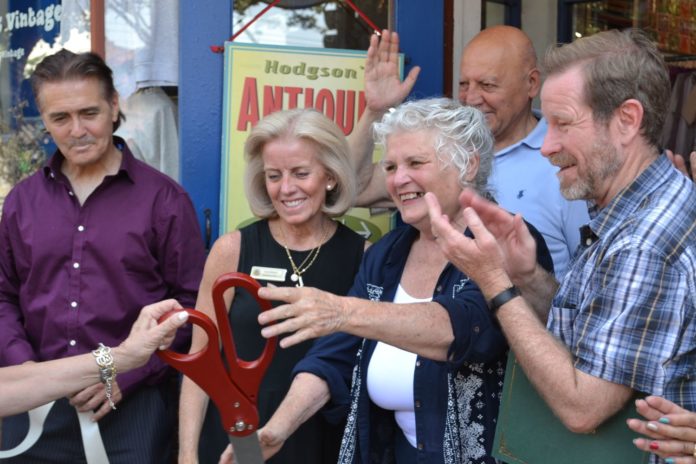 PHOTO: Alisa Hayashida | The South Pasadenan | Peggy Hodgson celebrates Hodgson's Antiques 52 years in business.