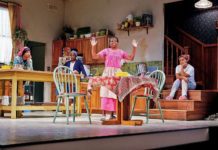 PHOTO: Mike Palma | The South Pasadenan | Jasmine Ashanti, Roslyn Ruff, LisaGay Hamilton, and Samantha Miller in STEW at Pasadena Playhouse.