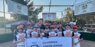 PHOTO: Alberto Ocon | The South Pasadenan | 2023 South Pasadena Little League Junior Baseball Team are Sectional Champions in the State of California Little League Tournament representing Section 3.