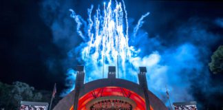 PHOTO: Adam Latham | The South Pasadenan | Hollywood Bowl shell with fireworks.