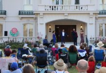 PHOTO: Tournament of Roses | The South Pasadenan | Pacific Opera Project (POP) artists. L to R; Oriana Falla, soprano; Arnold Livingston Geis, tenor; Ben Lowe, baritone; Emily Geller, contralto.