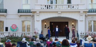PHOTO: Tournament of Roses | The South Pasadenan | Pacific Opera Project (POP) artists. L to R; Oriana Falla, soprano; Arnold Livingston Geis, tenor; Ben Lowe, baritone; Emily Geller, contralto.