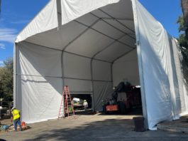 PHOTO: Sally Kilby | The South Pasadenan | The South Pasadena Tournament of Roses Tent for 2025