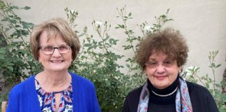 PHOTO: provided by organization | The South Pasadenan | Sally Kilby, left, and Ellen Daigle will be honored with Senior Champion Awards on Monday, August 14, from the Senior Citizens’ Foundation of South Pasadena.