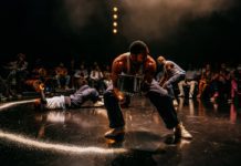 PHOTO: Jeff Lorch | The South Pasadenan | Alani Ilongwe, Malcolm Mays, and Sheaun McKinney in The Brothers Size at Geffen Playhouse.