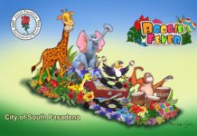 PHOTO: provided by SPTOR | The South Pasadenan | South Pasadena's Rose float design for 2024, Boogie Fever.
