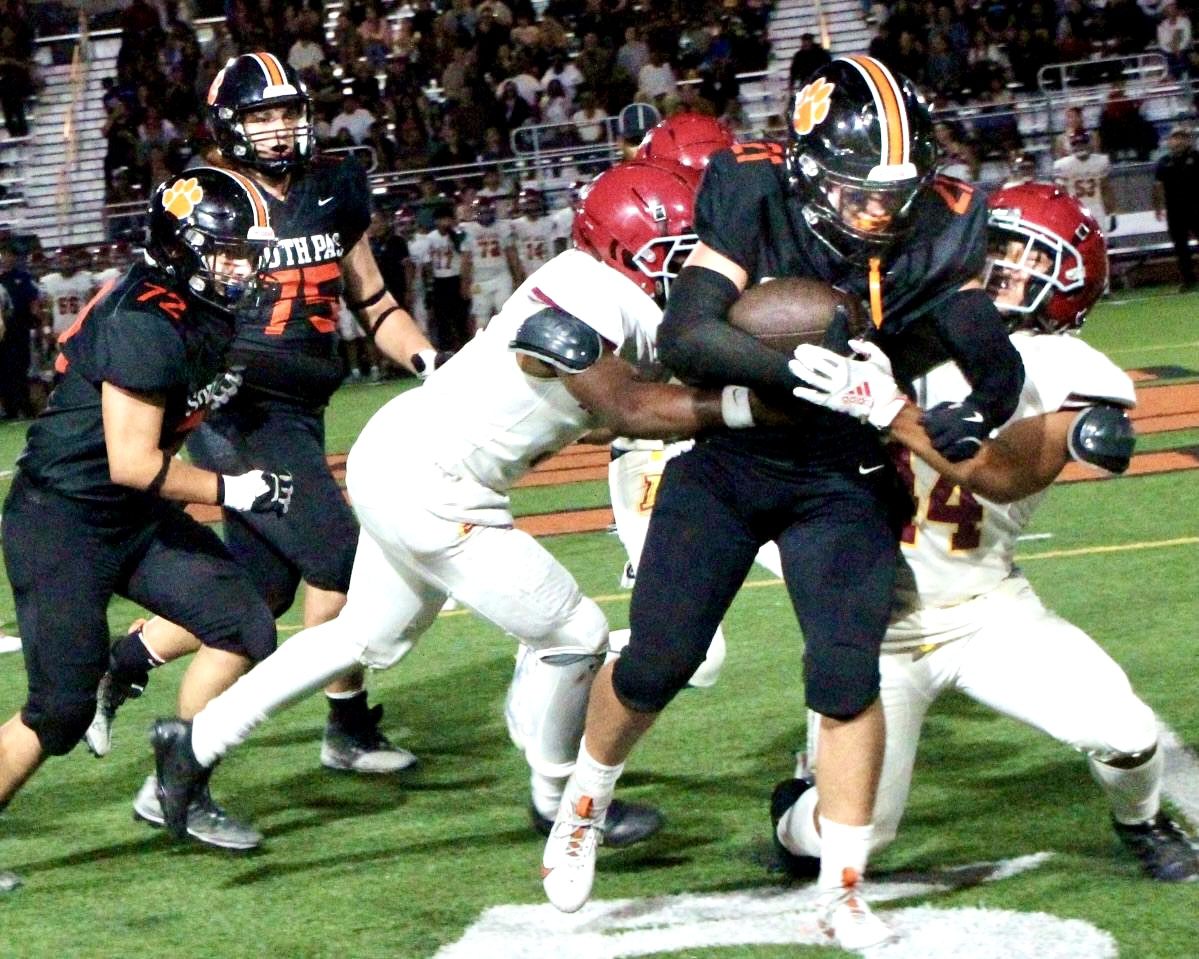 | The South Pasadenan | South Pasadena News PHOTO: Henk Friezer | South Pasadena High picked up its first victory of season, beating visiting Arcadia 21-6 on Friday night. The Tigers host Crescenta Valley on Friday, September 6, at 7 p.m.