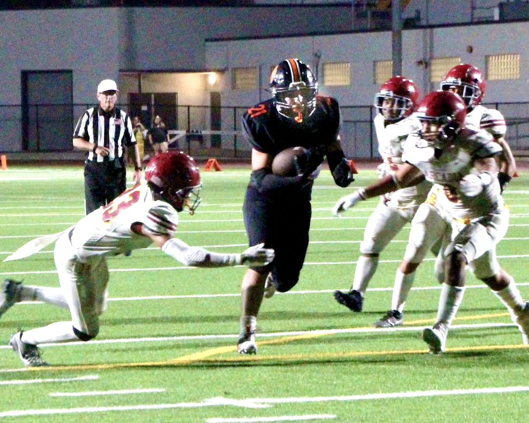 | The South Pasadenan | South Pasadena News PHOTO: Henk Friezer | South Pasadena High picked up its first victory of season, beating visiting Arcadia 21-6 on Friday night. The Tigers host Crescenta Valley on Friday, September 6, at 7 p.m.