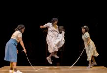 PHOTO: Craig Schwartz | The South Pasadenan | Kacie Rogers, Akilah A. Walker, and Mildred Marie Langford in "The Bluest Eye" on stage at A Noise Within.