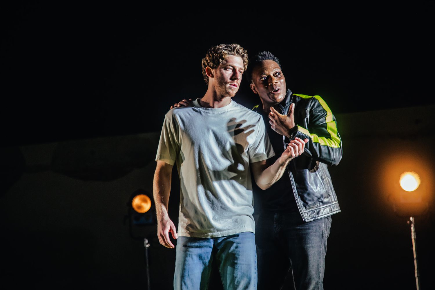 PHOTO: Jeff Lorch | The South Pasadenan | Will Hockman and Chukwudi Iwuji in Cyrano de Bergerac at Pasadena Playhouse.