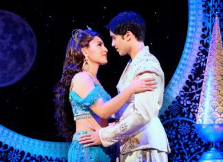 Your Wish is Granted! Disney’s ALADDIN is Back at Hollywood Pantages PHOTO: Deenvan Meer Disney | The South Pasadenan | Senzel Ahmady as Jasmine and Adi Roy as Aladdin in Aladdin Tour