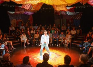 EVERY BRILLIANT THING opens at Geffen Playhouse PHOTO: Isaak Berliner | Daniel K. Isaac in Every Brilliant Thing at Geffen Playhouse. Directed by Colm Summers.