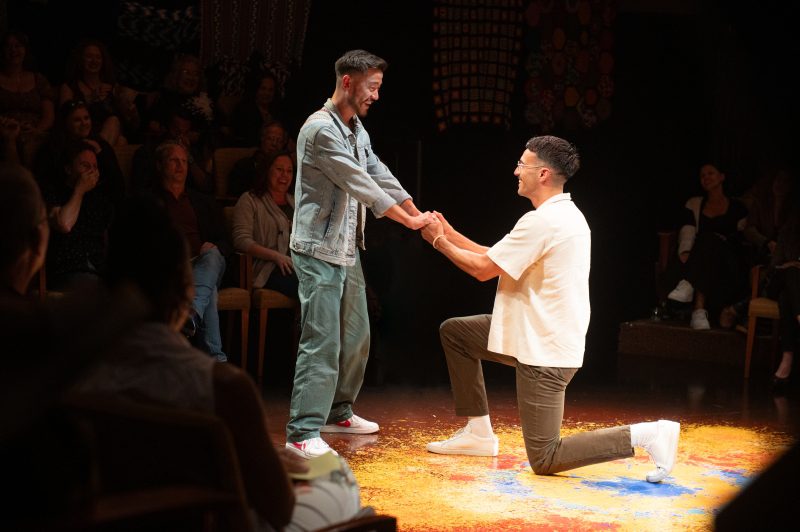 PHOTO: Isaak Berliner | The South Pasadenan | Daniel K. Isaac and audience member in Every Brilliant Thing at Geffen Playhouse.