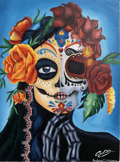 PHOTO: provided by Pasadena Tournament of Roses | The South Pasadenan | 2022 entry for the Tournament of Roses Dia de los Muertos art competition.
