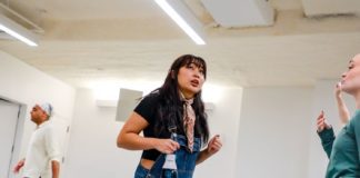 PHOTO: provided by Center Theatre Group | The South Pasadenan | Amaya Braganza in rehearsals as Eurydice in "Hadestown"