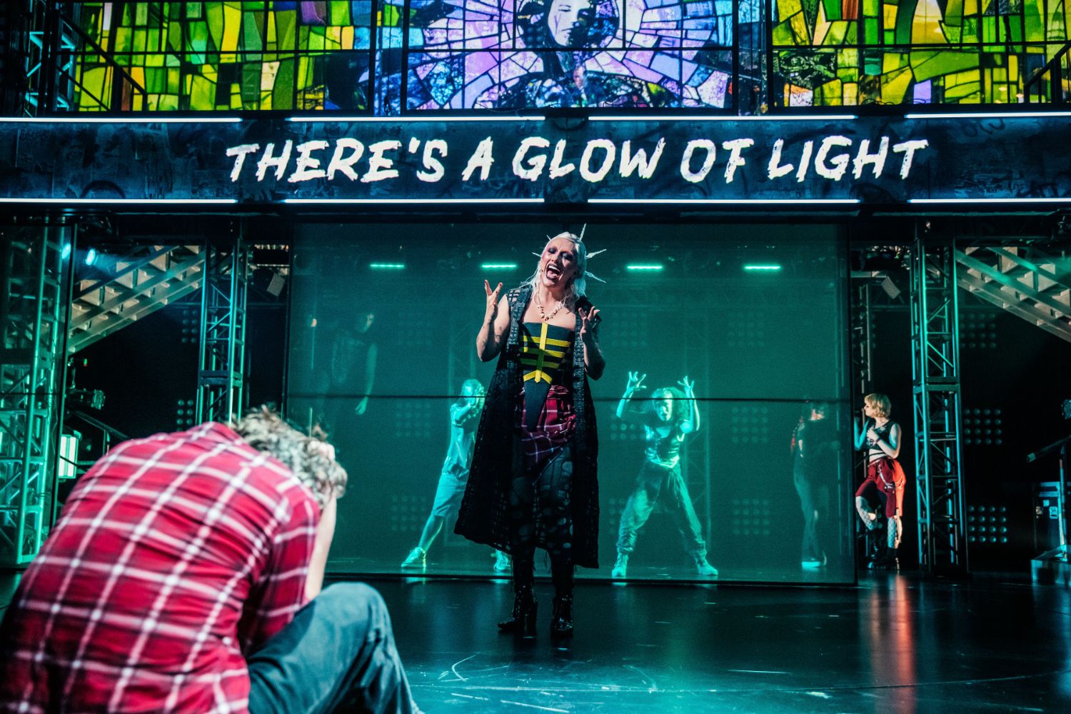 | The South Pasadenan | South Pasadena News PHOTO: Jeff Lorch | The South Pasadenan | Mason Alexander Park (center) and the cast of Green Day's "American Idiot" at the Mark Taper Forum.