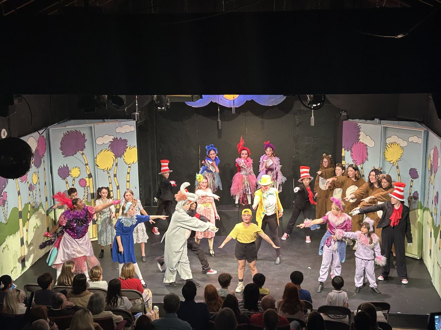 | The South Pasadenan | South Pasadena News PHOTO: Miranda Miller | The South Pasadenan | The cast of YSTA's Seussical Jr. on stage now at Fremont Centre Theatre.