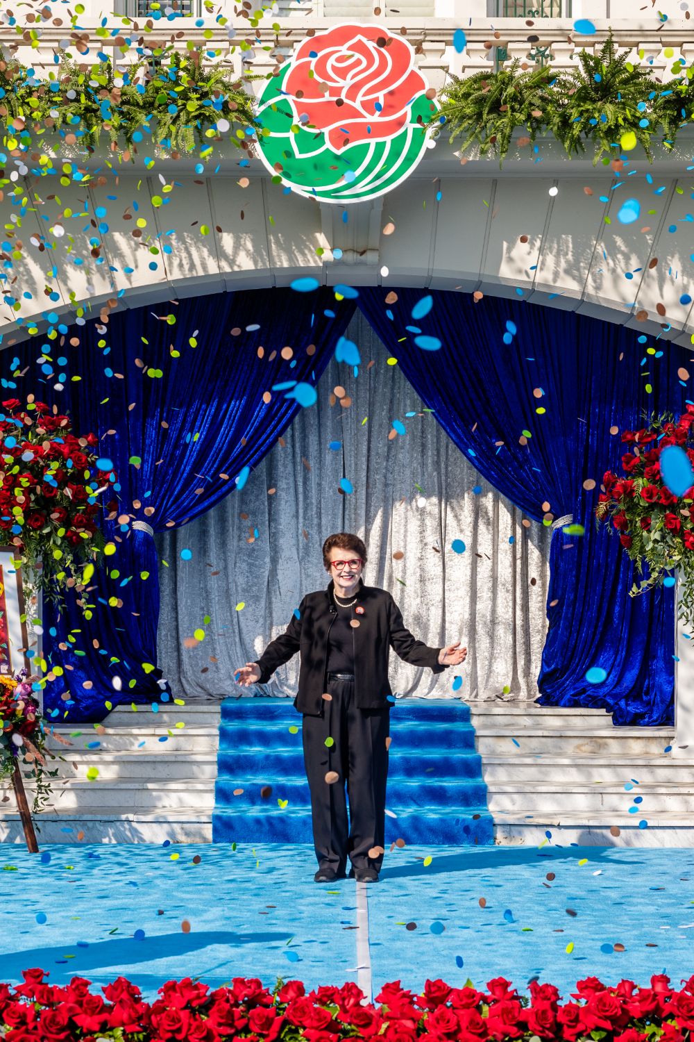 PHOTO: Kathy Schuh | The South Pasadenan | 2025 Rose Parade Grand Marshall Billie Jean King