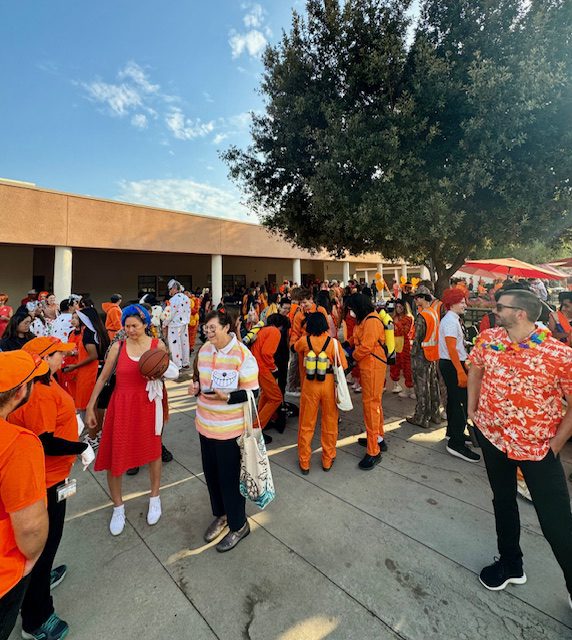 PHOTO: provided by SPHS | The South Pasadenan | Students participate in a costume contest as part of the annual SPHS Color Day.