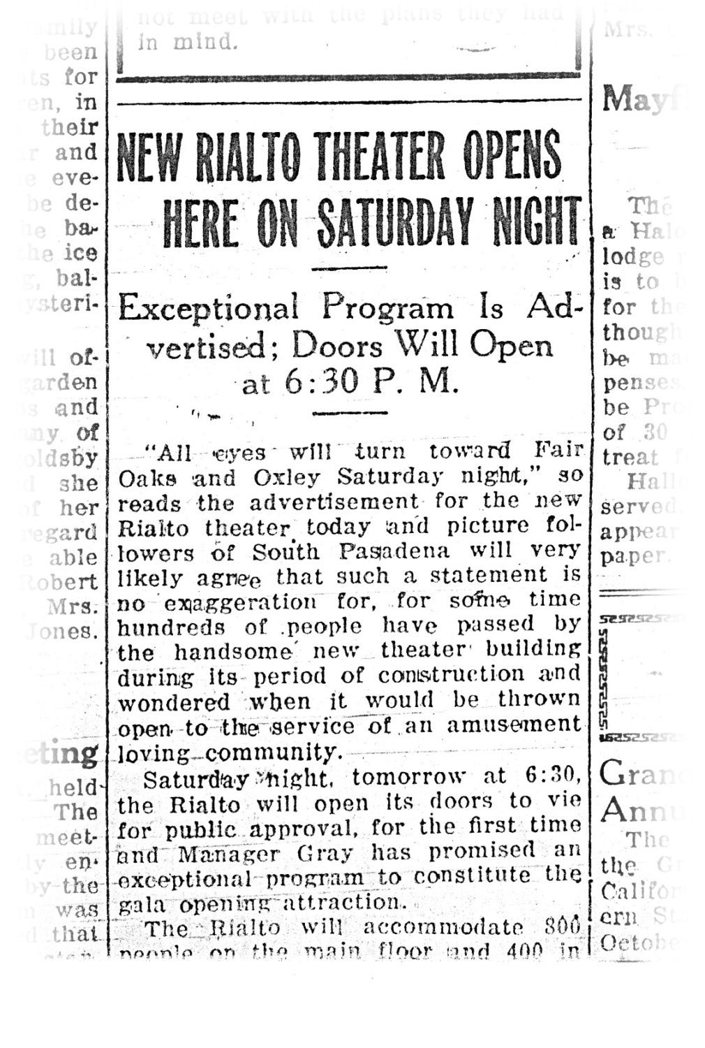 south-pasadena-news-10-18-2018-friends-of-the-rialto | The South Pasadenan | South Pasadena News