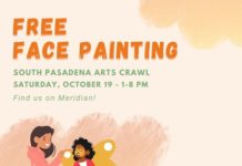 Face Painting at Hodis Learning & Music during Fall Arts Crawl on Saturday