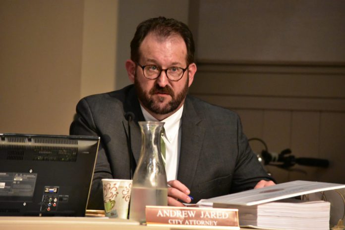 Attorney Andrew Jared representing the contracted law firm Colantuono, Highsmith & Whatley for the City of South Pasadena. South Pasadena FInance Report