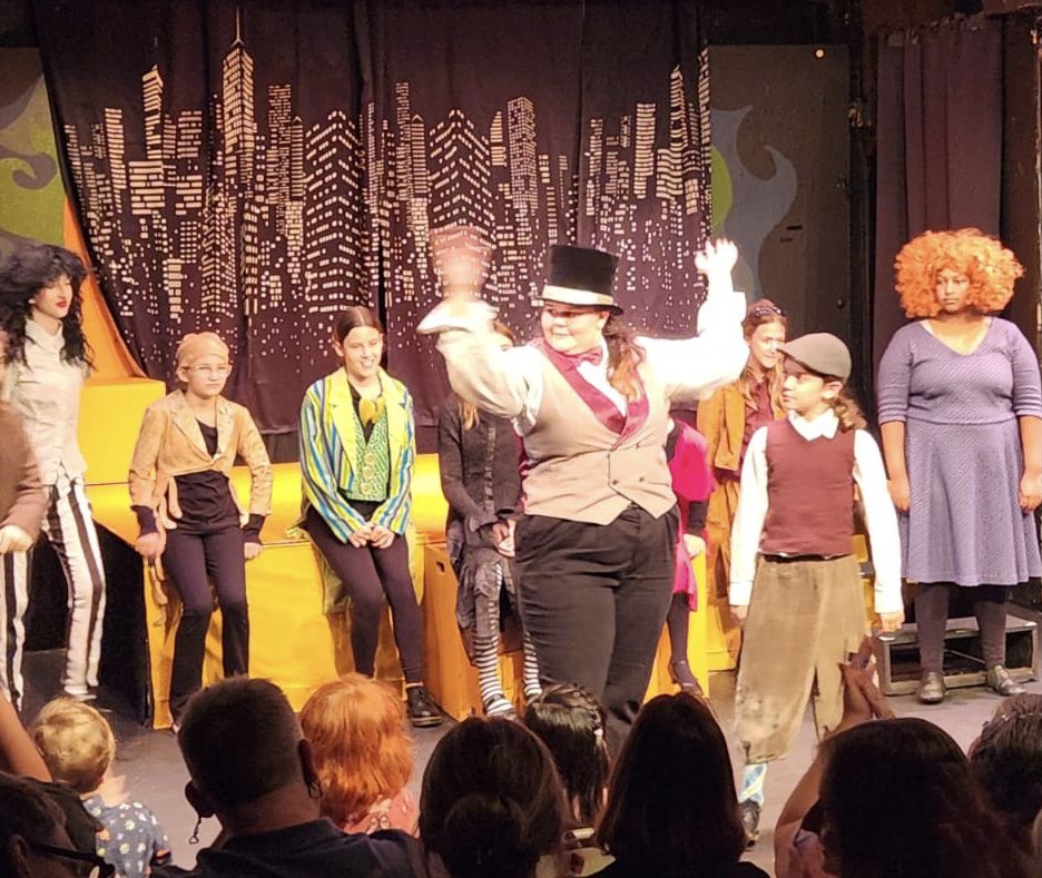 PHOTO: Young Stars Theatre | The South Pasadenan | The cast of YST's "James and The Giant Peach" on stage at Fremont Centre Theatre in South Pasadena, CA. 