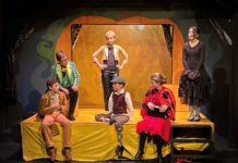 PHOTO: Young Stars Theatre | The South Pasadenan | The cast of YST's "James and The Giant Peach" on stage at Fremont Centre Theatre in South Pasadena, CA.