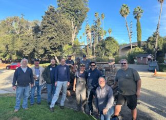 PHOTO: provided by SPTOR | The South Pasadenan | SPTOR Construction Crew T1 Left to Right Back Row: Brandon Carlson, Rob Benjamin Left to Right Front Row: Steve Fillingham, Pat O'Neal, Bill Hodson, Josh Aguilera, Tom Peitzman, Jeremy Bruce, Andrew Hunter, and James Jontz.