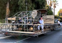 Rose Parade Float Taken for Test Drive | ‘Victory at Last’ Hits the Streets