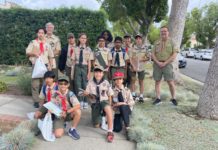 PHOTO: provided by Scout Troup 342 | The South Pasadenan | Troop 342 and Troop 7 gathered together before going out into the neighborhood to sell Christmas greenery.