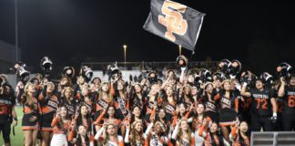 PHOTO: Joseph Ruiz | The South Pasadenan | After game celebrations at the SPHS vs. Temple City Homecoming game at SPHS.