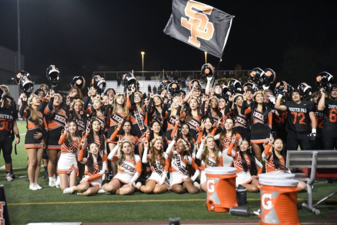 PHOTO: Joseph Ruiz | The South Pasadenan | After game celebrations at the SPHS vs. Temple City Homecoming game at SPHS.
