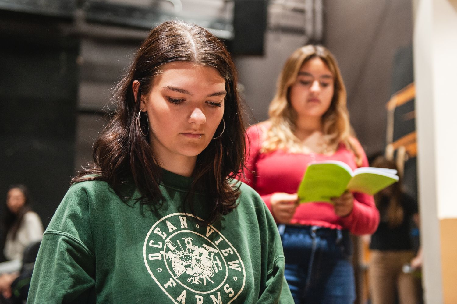 PHOTO: Shari Correll | The South Pasadenan | The cast of TRAP in rehearsals at South Pasadena High School