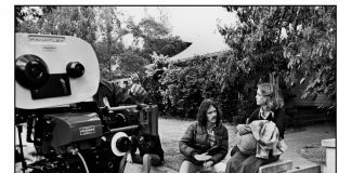 PHOTO: Kim Gottlieb-Walker | SouthPasadenan.com | John Carpenter and the soon-to-be-famous Jamie Lee Curtis on the steps of the “Strode House” across from the Library in March 1978—photo courtesy of Kim Gottlieb Walker from her book ‘On Set with John Carpenter: The Photographs of Kim Gottlieb-Walker’ available for checkout from the Library. Malek Akkad, owner of the Halloween Franchise has said, "Kim’s work possesses the rare quality that far exceeds the expectations of a typical film unit still photographer. She captures a moment in time that lets the viewer become a part of the collaboration, camaraderie, and fun that is inherent on the film sets on which she has worked. Her pictures are a fascinating glimpse at the other side of the action, and tell a deeper story for fans of these great films to appreciate