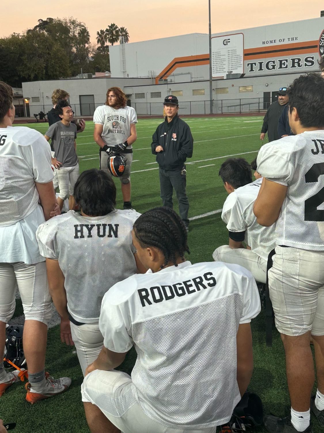 PHOTO: Bill Glazier | South Pasadenan News | Patriot High School in Jurupa Valley will take on South Pasadena Friday night in a first round CIF football game. The Tigers are coming off a 28-10 victory over La Cañada last Friday to win their first Rio Hondo League championship in five decades.