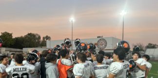 PHOTO: Bill Glazier | South Pasadenan News | Patriot High School in Jurupa Valley will take on South Pasadena Friday night in a first round CIF football game. The Tigers are coming off a 28-10 victory over La Cañada last Friday to win their first Rio Hondo League championship in five decades.