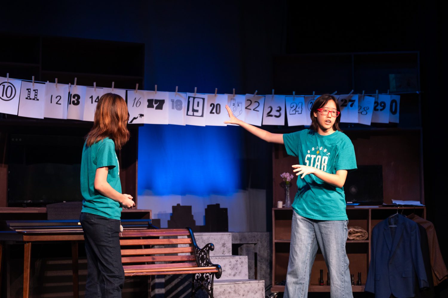 | The South Pasadenan | South Pasadena News PHOTO: Emiko Essmiller | South Pasadenan News | The cast of "30 Neo-Futurist Plays from Too Much Light Makes the Baby Go Blind (30 Plays in 60 Minutes)” by Greg Allen at South Pasadena High School.