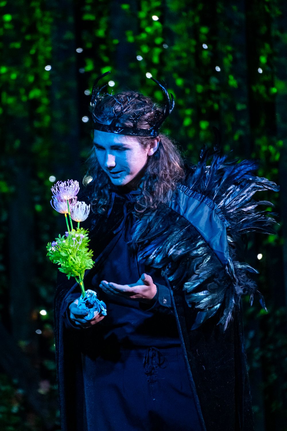 PHOTO: Emiko Esmiller | South Pasadenan News | Dashiell Roll as Oberon in Midsummer Night's Dream at South Pasadena High School.