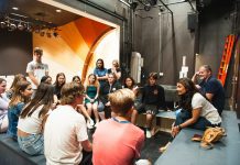 Broadway Actress Anjali Bhimani Visits Cast of Metamorphoses Ahead of Opening