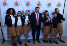 PHOTO: Tournament of Roses | The South Pasadenan | 2024 Rose Court with Pasadena Mayor Victor Gordo at the Tournament of Roses Community Open House.