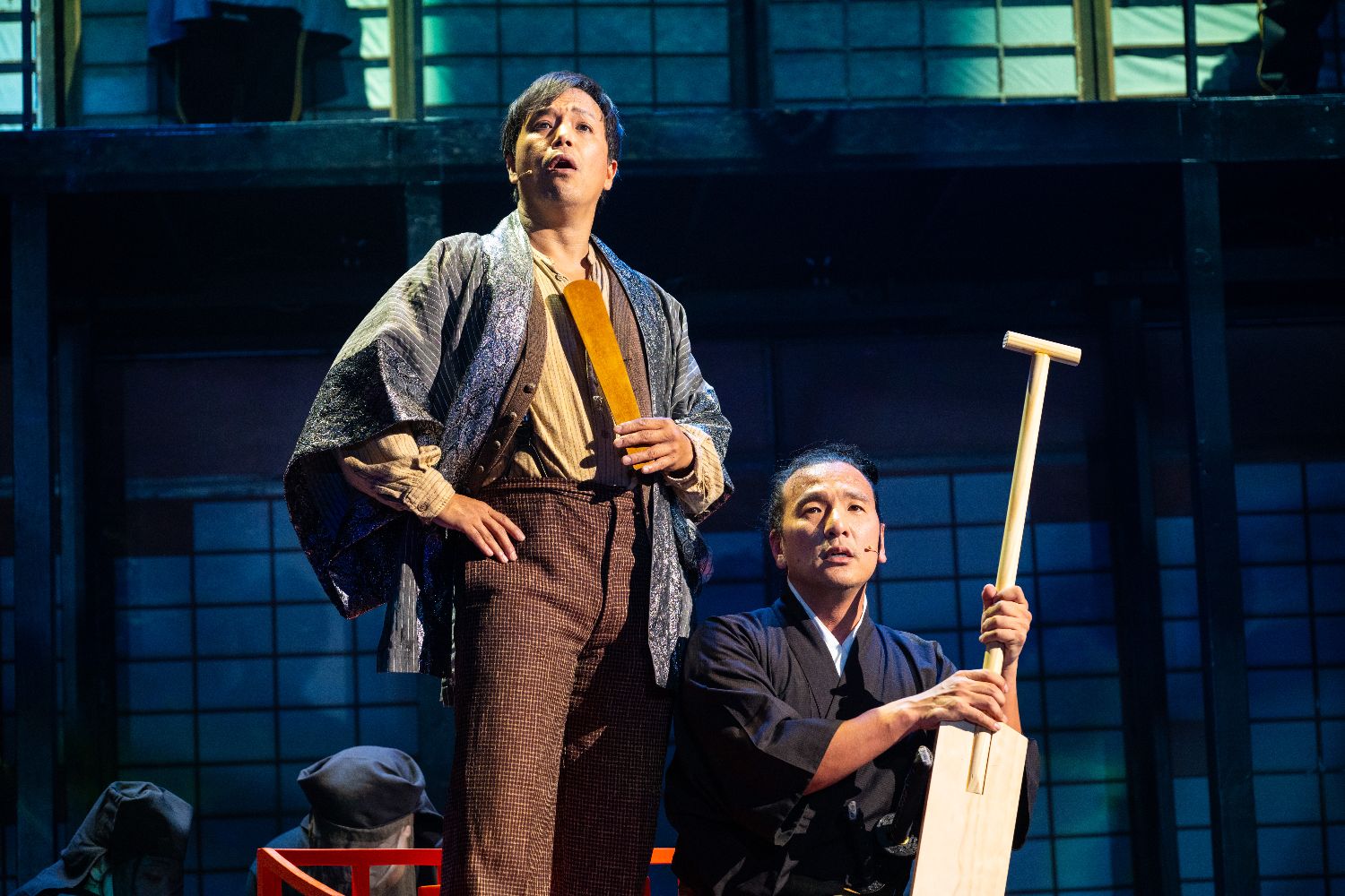 PHOTO: Teolindo | South Pasadenan News | Adam Kaokept as Manjiro (left) and Brian Kim McCormick as Kayama (right) inPacific Overtures at East West Players.