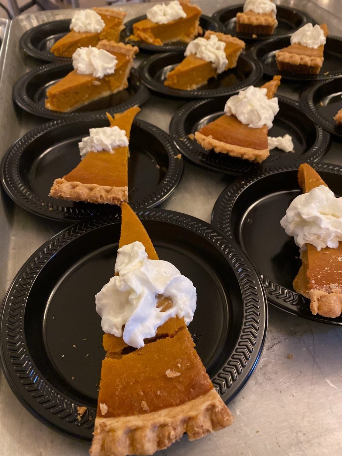 | The South Pasadenan | South Pasadena News PHOTO: Alisa Hayashida | The South Pasadenan | Delicious pumpkin pie was the dessert for seniors at the Thanksgiving celebration at the War Memorial Building.