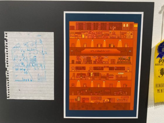 PHOTO: Alisa Hayashida | The South Pasadenan | Visual artist Elsie Huang received Honorable Mention at the 2023 PTSA Reflections exhibit at SPARC Gallery.