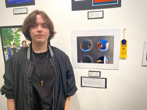 PHOTO: Alisa Hayashida | The South Pasadenan | Jayel Bright receives Honorable Mention in the digital photography category at the 2023 PTSA Reflections exhibit at SPARC Gallery.