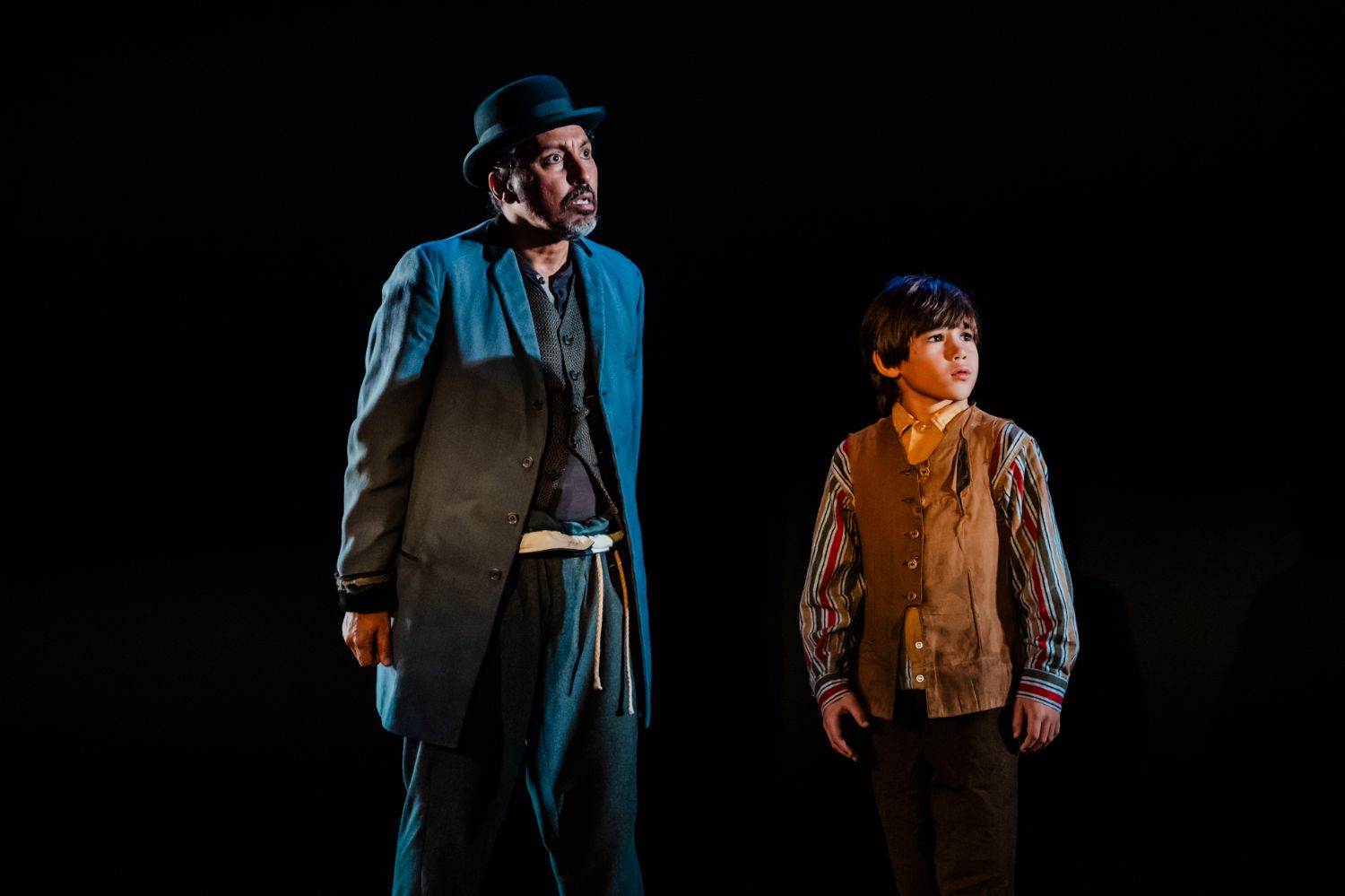 PHOTO: Jeff Lorch | South Pasadenan News | Aasif Mandvi and Lincoln Bonilla in Waiting for Godot at Geffen Playhouse.