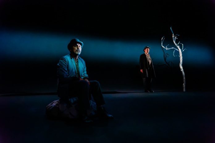 PHOTO: Jeff Lorch | South Pasadenan News | Aasif Mandvi and Rainn Wilson in Waiting for Godot at Geffen Playhouse.