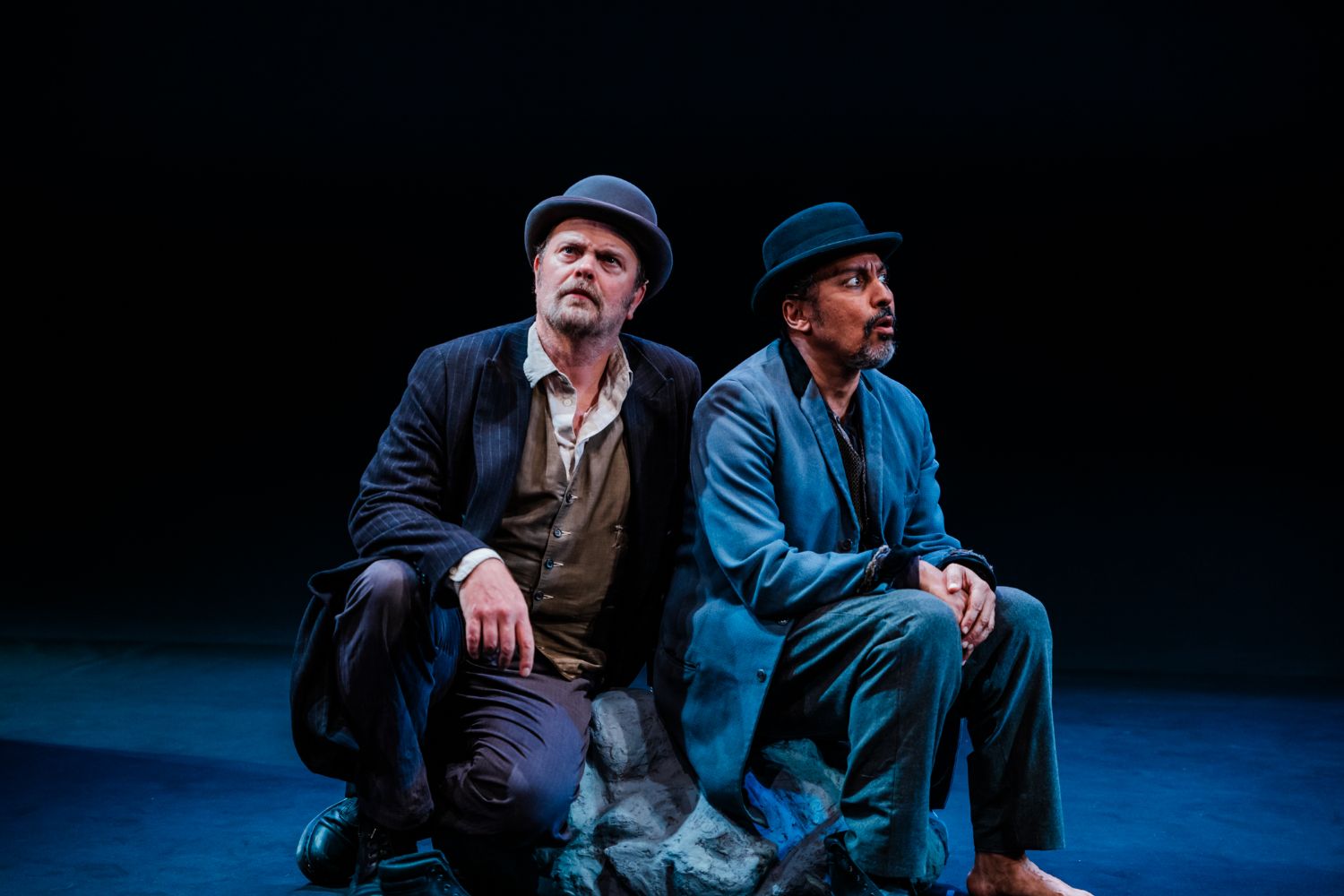 PHOTO: Jeff Lorch | South Pasadenan News | Rainn Wilson and Aasif Mandvi in Waiting for Godot at Geffen Playhouse.